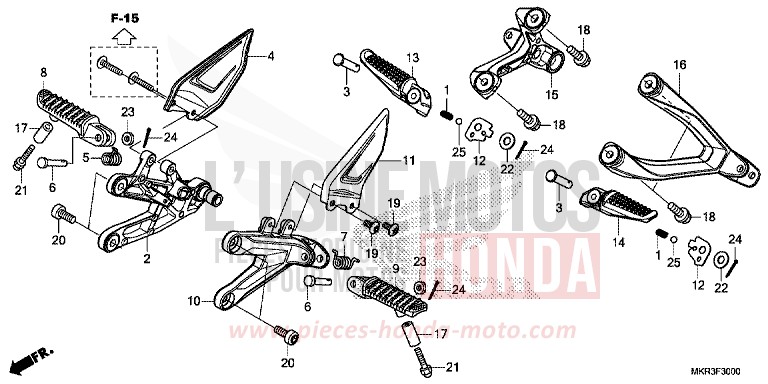 MARCHE von CBR1000RR SP SP1 SP2 MAT PEARL MORION BLACK (NHC33) von 2022